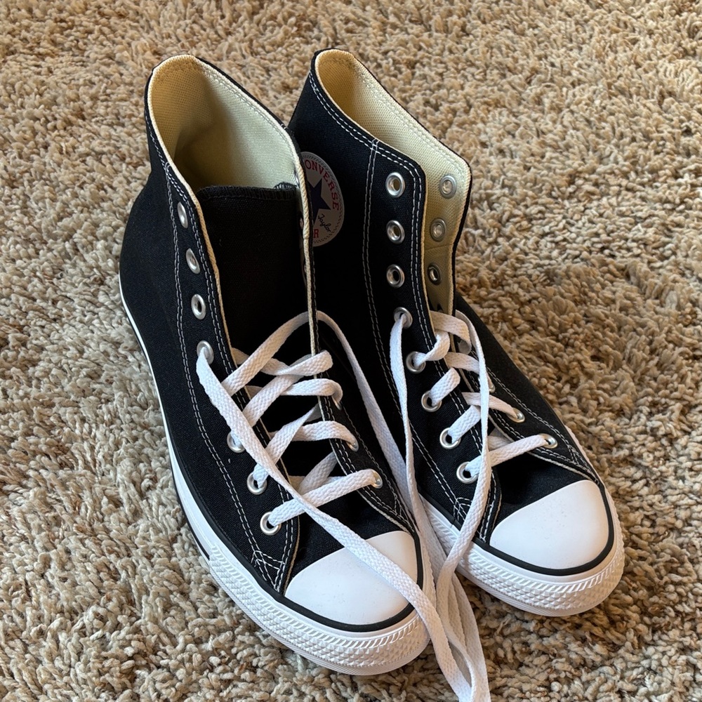 Converse Black and White High-Tops